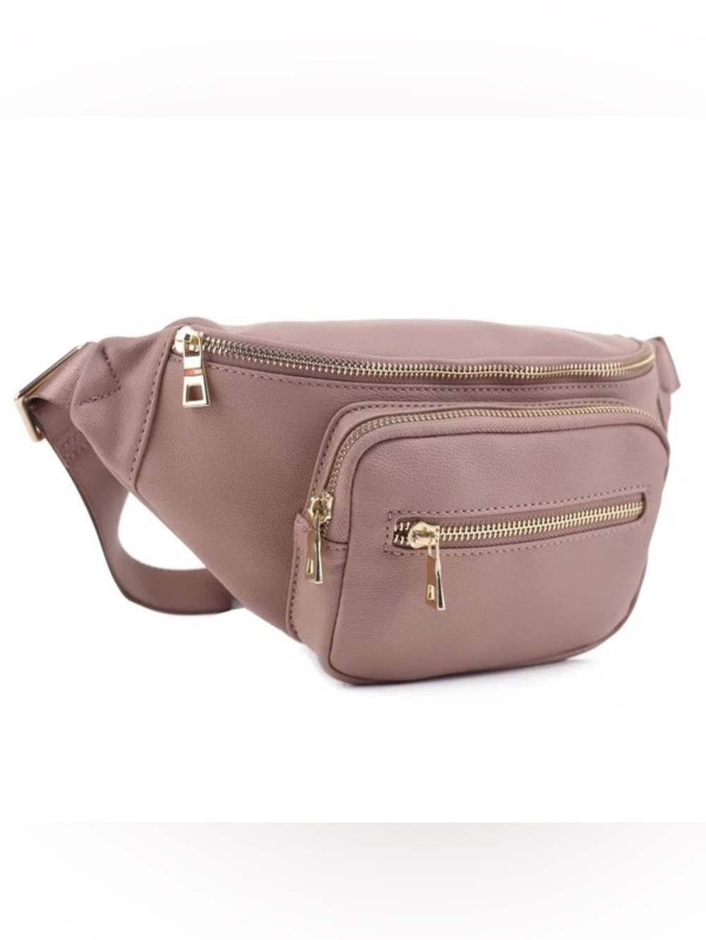 Everyday Leatherette Waist Pack - Mauve